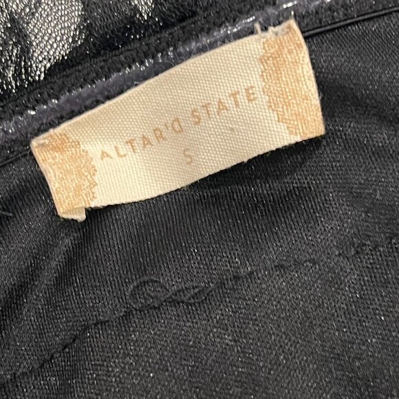 Altar'd State Tiered Tulle Halter Mini Dress, NWT, Black, S - Picture 5 of 9